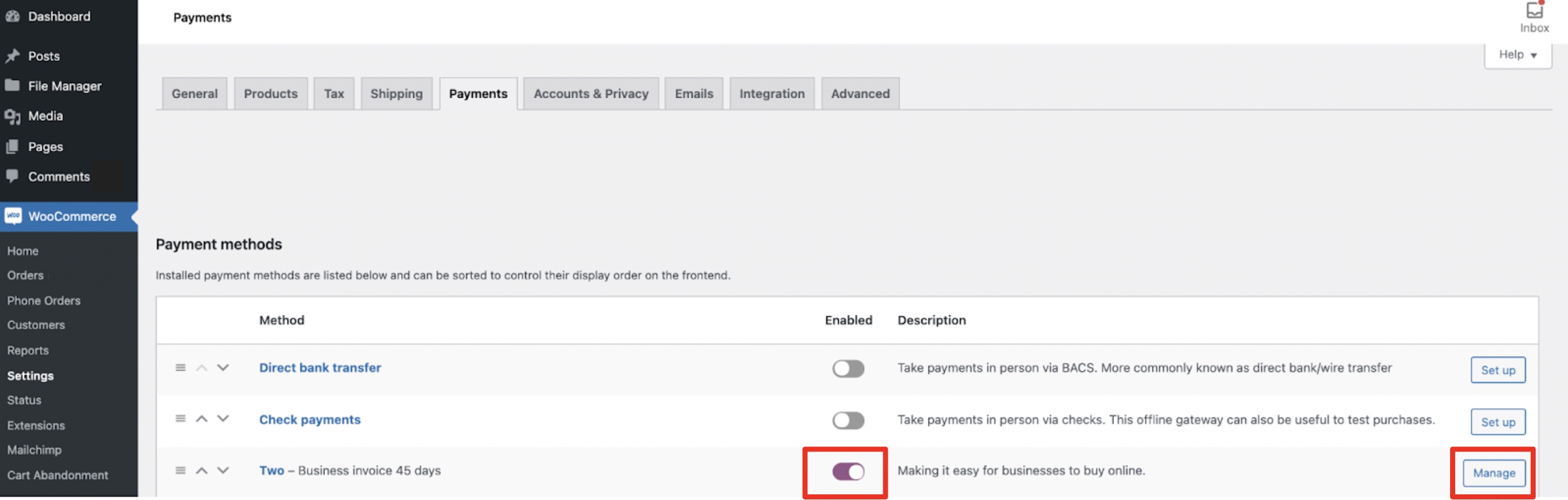 Configure the plugin