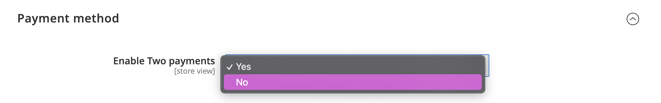 Disable Two via admin